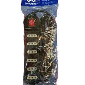 Alargador Multiple con Switch Macrotel 3 Metros aprox 6 posiciones