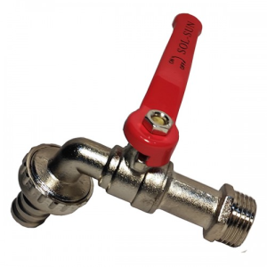 Llave jardin 1/2 Roja