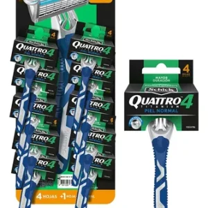 Maquina de afeitar Schick Quattro Titanium 4 hojas