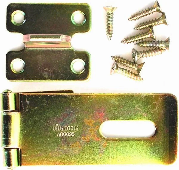 aldaba de acero galvanizado para seguridad en puertas