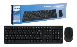 kit teclado y mouse inalambrico philips c354 español