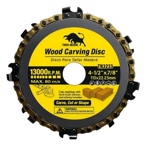 Disco De Corte Sierra Cadena Para Esmeril 115mm