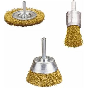 Juego 3 Escobillas Chascon Alambre Para Taladro