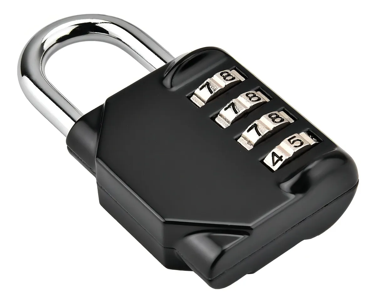 Candado con Clave de 4 Dígitos para Maletas, Casilleros y Bicicletas