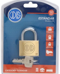 Candado 50mm ODIS L50 de Bronce con 3 Llaves