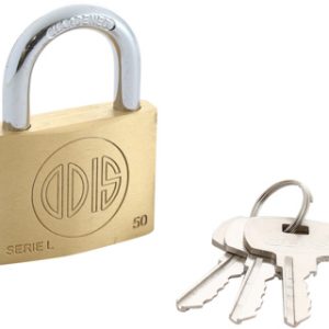 Candado 50mm ODIS L50 de Bronce con 3 Llaves